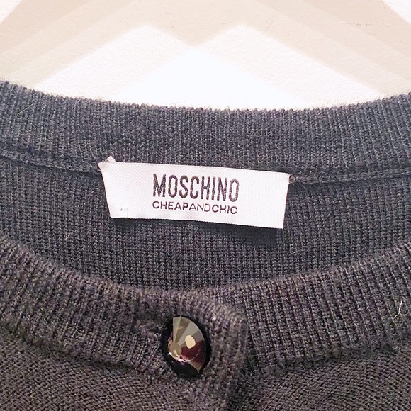 Moschino Cheap & Chic Black Cardigan - S - Picture 4 of 5